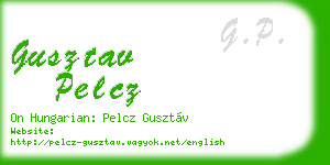 gusztav pelcz business card